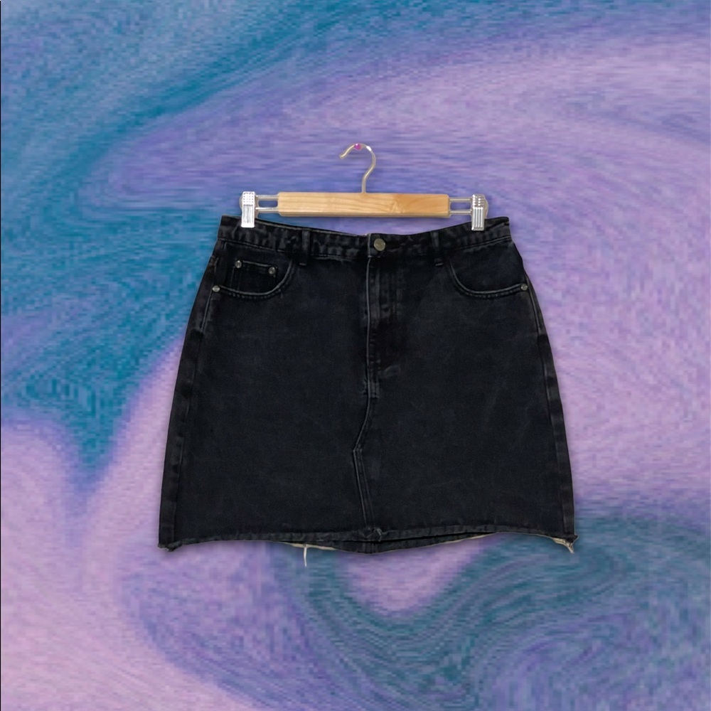 ♥︎ Missguided Black Jean Skirt ♥︎